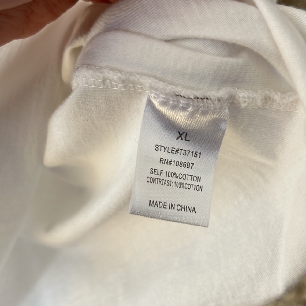 Alice Blue white tee with puffy sleeves size XL - Picture 6 of 9